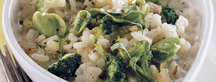 risotto og broccoli